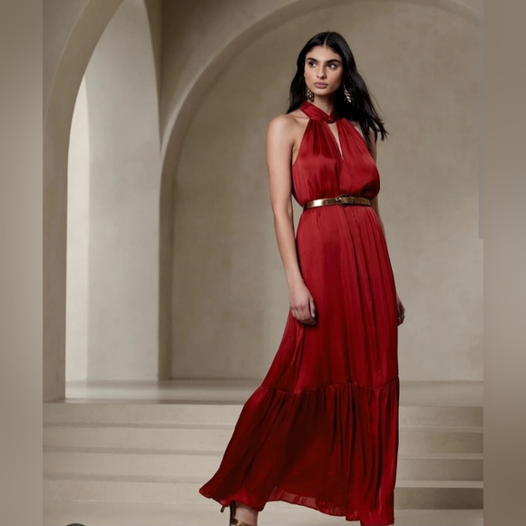 Banana Republic Turner Twisted Maxi Dress, XL, euc, worn once to wedding - Picture 3 of 7